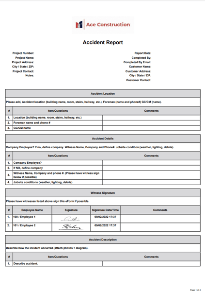 Accident Report