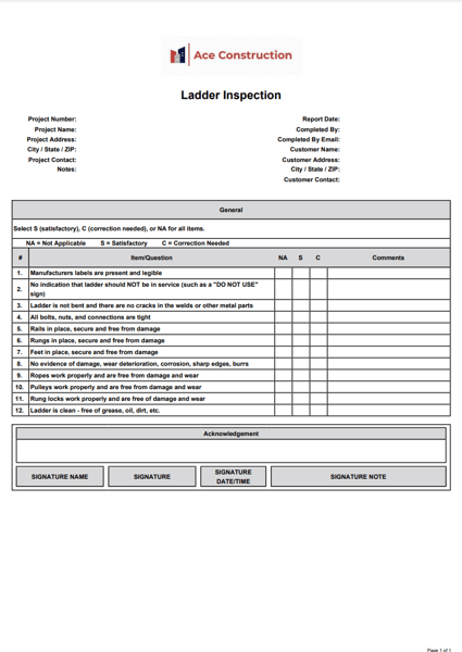 Inspection Sample