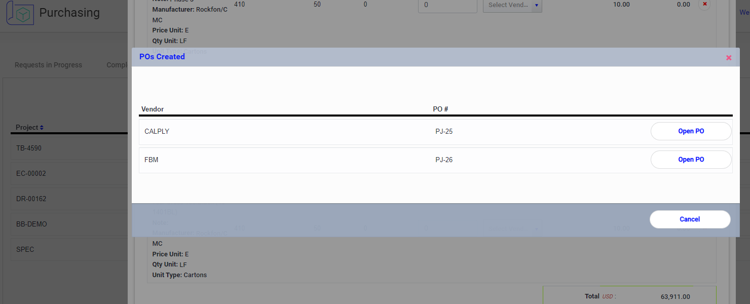 Send POs via Email